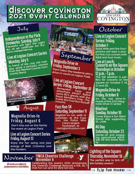 covington calendar of events.